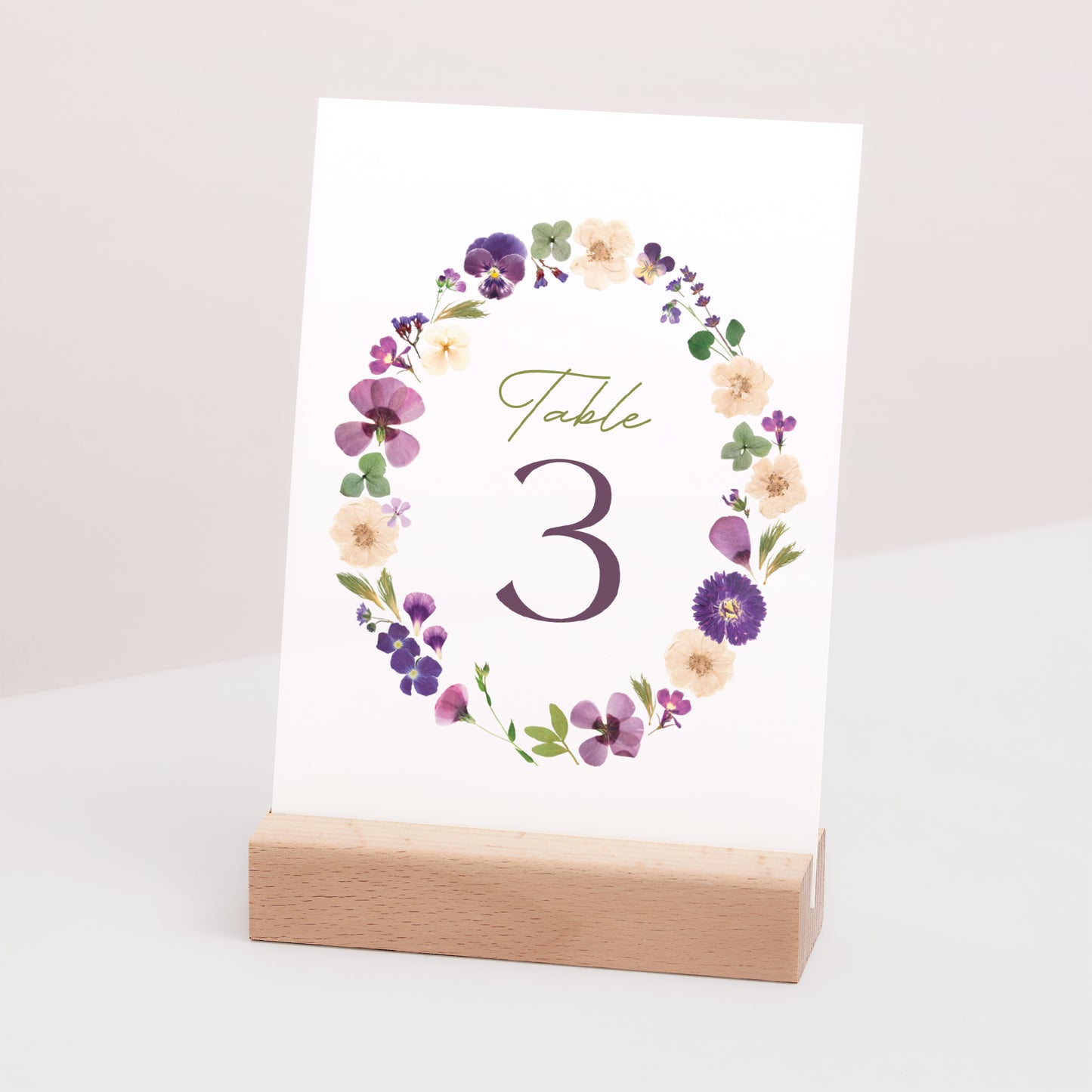 Marque table Mariage Rectangle Ronde Florale photo N° 3