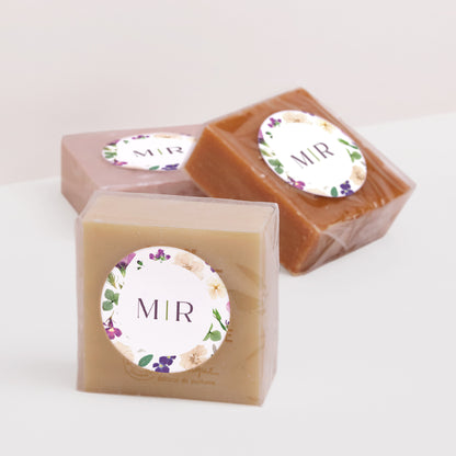 Sticker Mariage Rond Ronde Florale photo N° 2