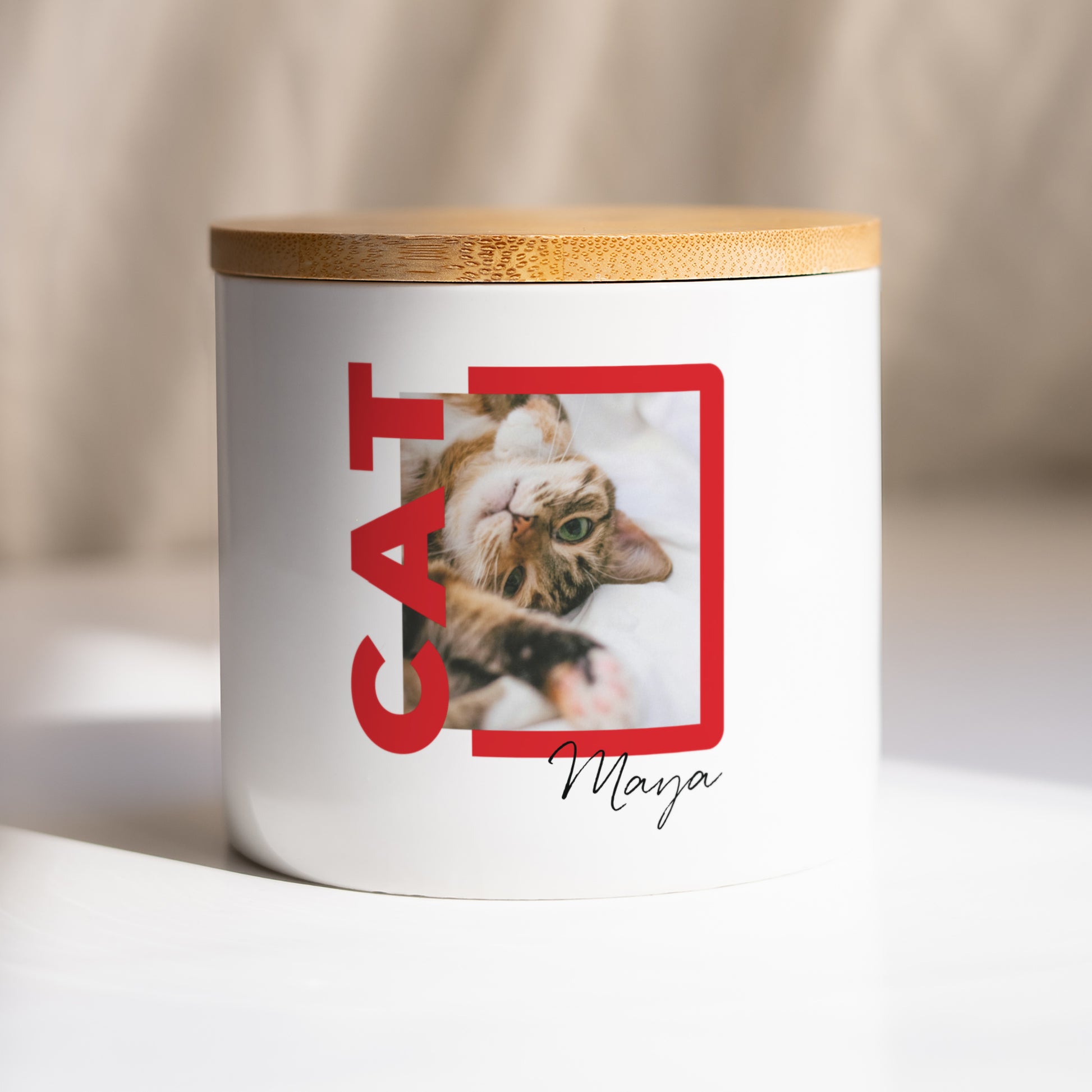 Pot en céramique 48 cl Cat photo N° 1