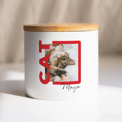 Pot en céramique 48 cl Cat photo N° 1