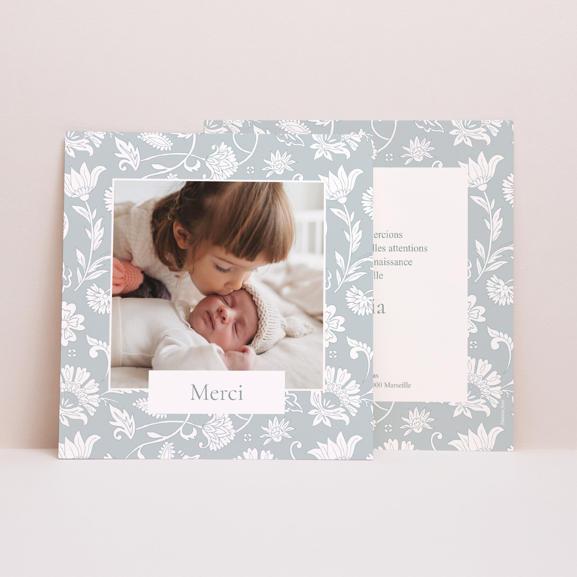 Remerciements Naissance Carré Douceur Cachemire photo N° 1