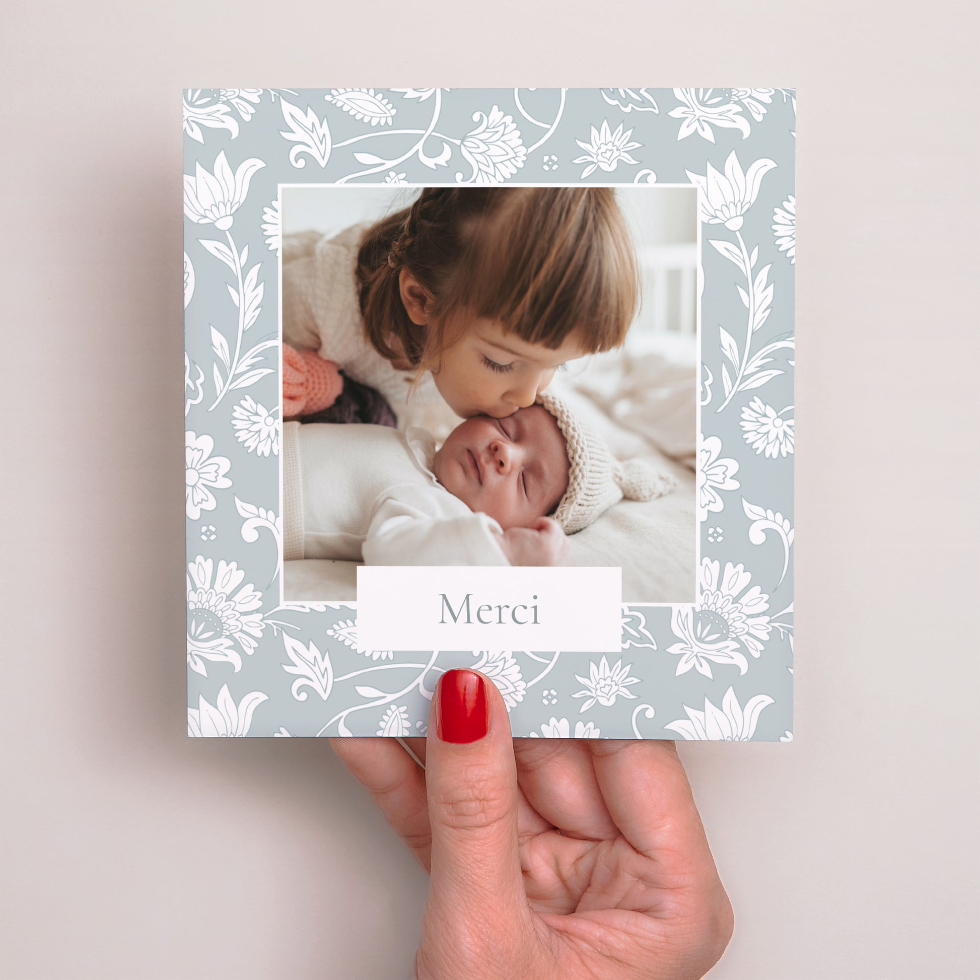 Remerciements Naissance Carré Douceur Cachemire photo N° 2