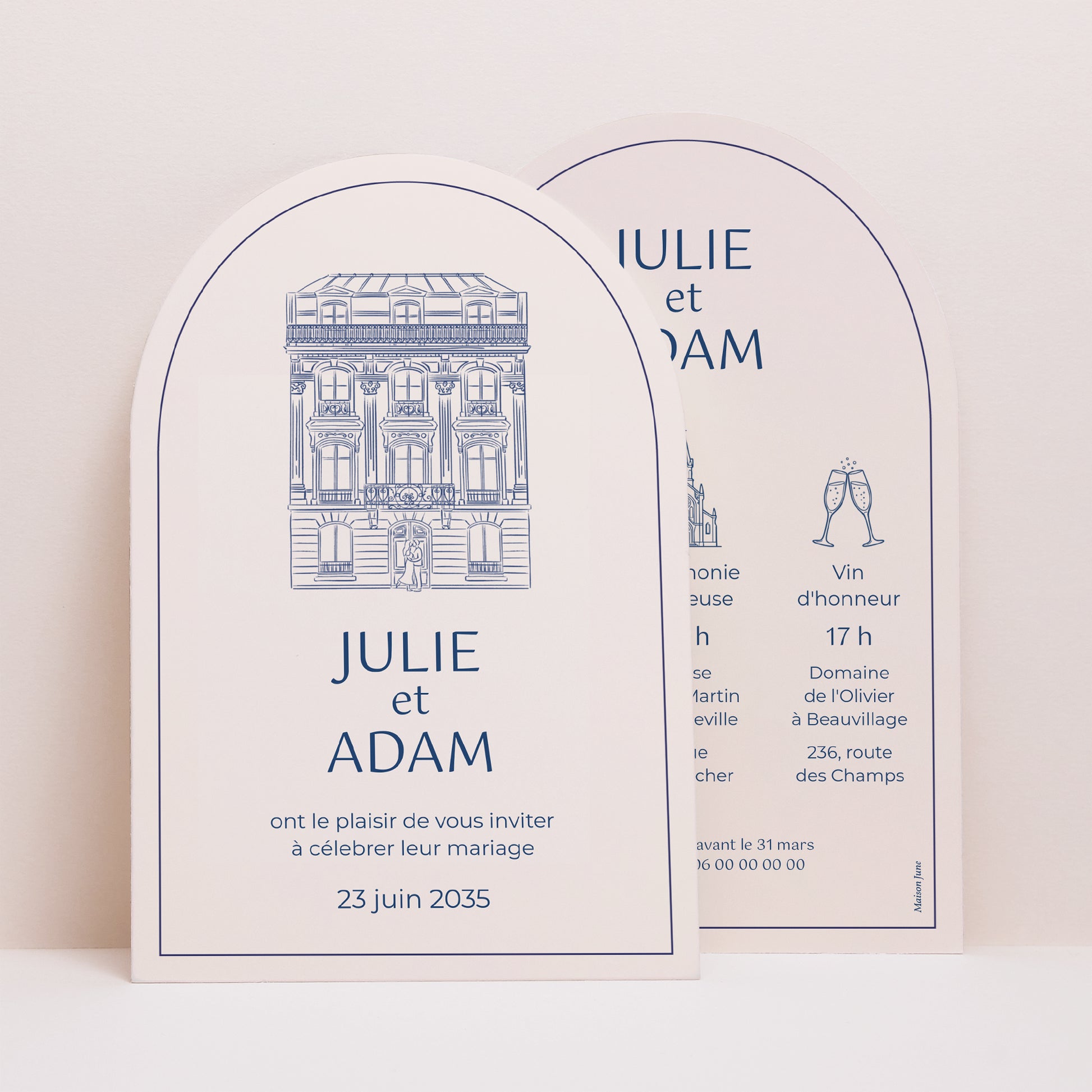 Faire-part Mariage Arche Faubourg Saint-Honoré photo N° 1