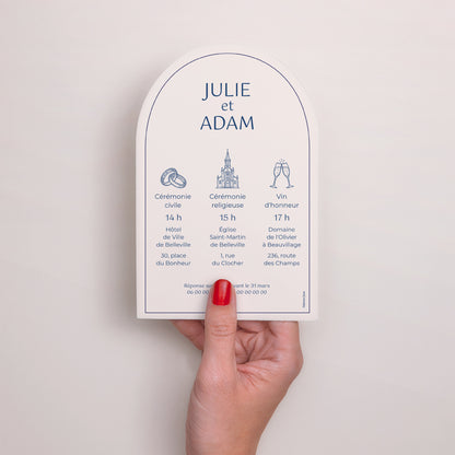 Faire-part Mariage Arche Faubourg Saint-Honoré photo N° 3