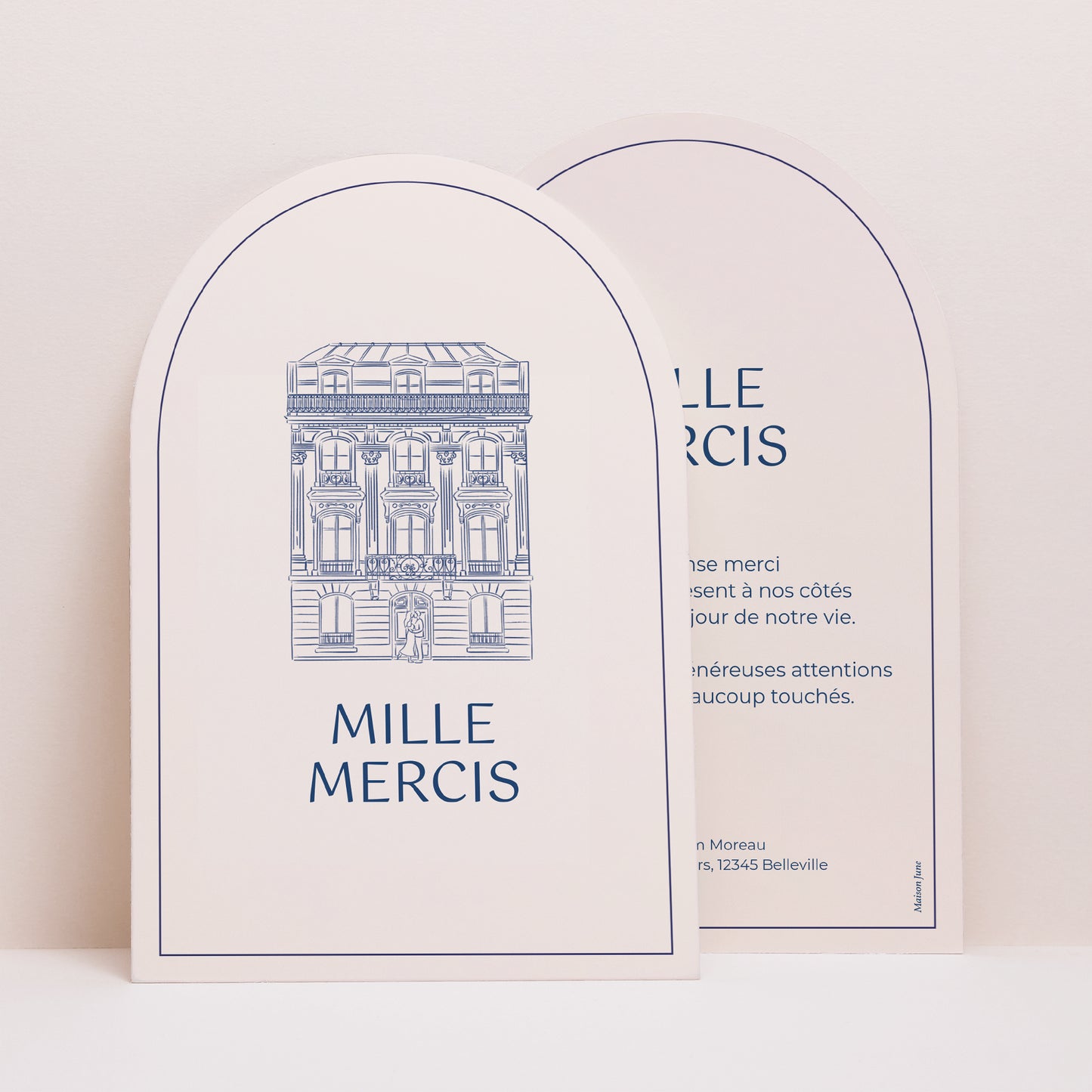 Remerciements Mariage Arche Faubourg Saint-Honoré photo N° 1