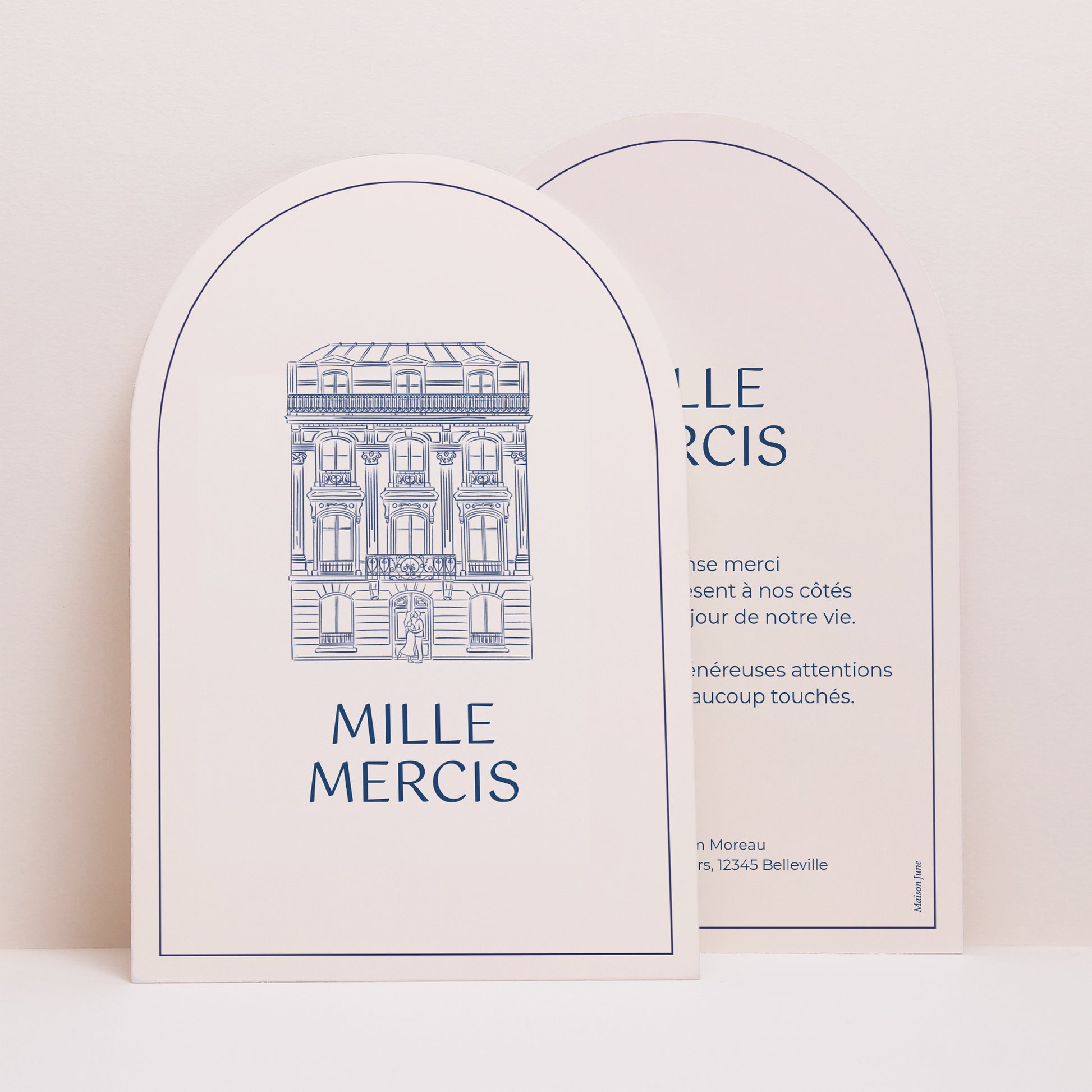 Remerciements Mariage Arche Faubourg Saint-Honoré photo N° 1