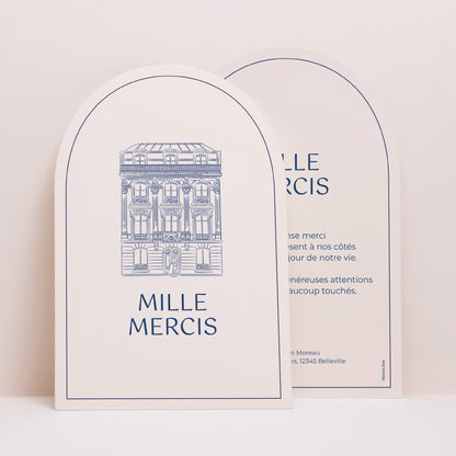 Remerciements Mariage Arche Faubourg Saint-Honoré photo N° 1