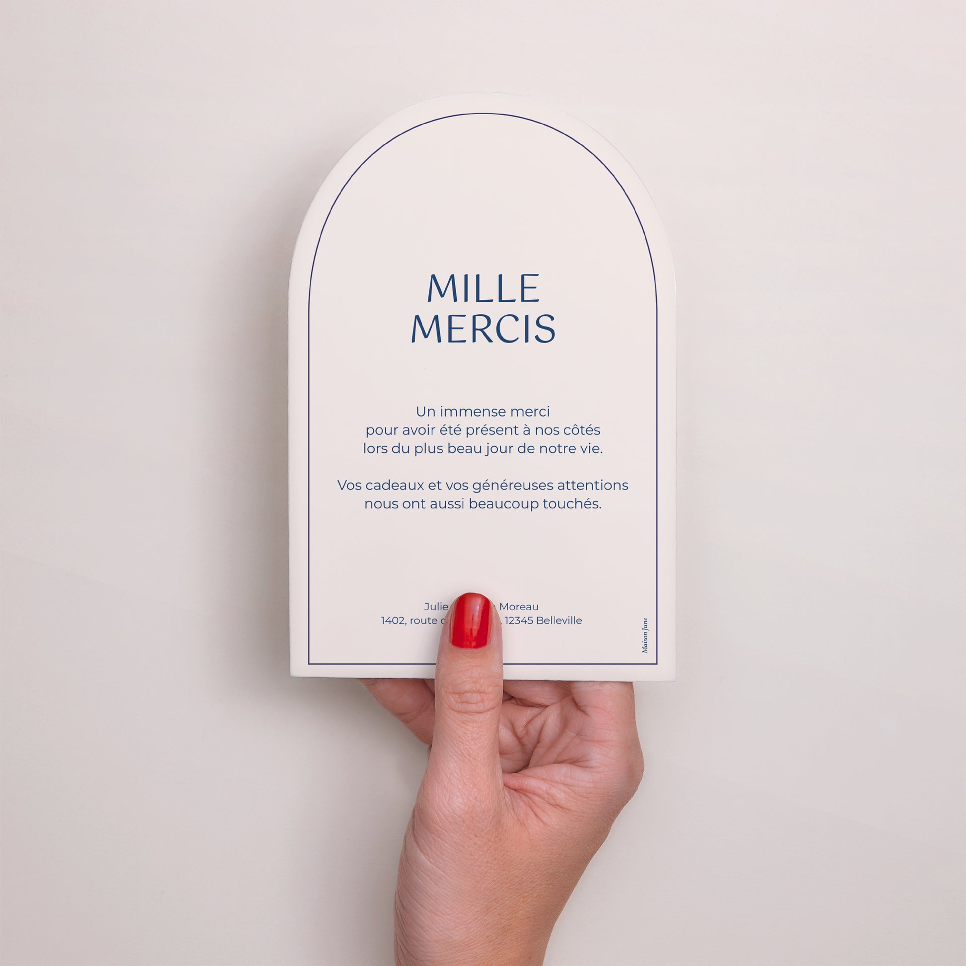 Remerciements Mariage Arche Faubourg Saint-Honoré photo N° 3