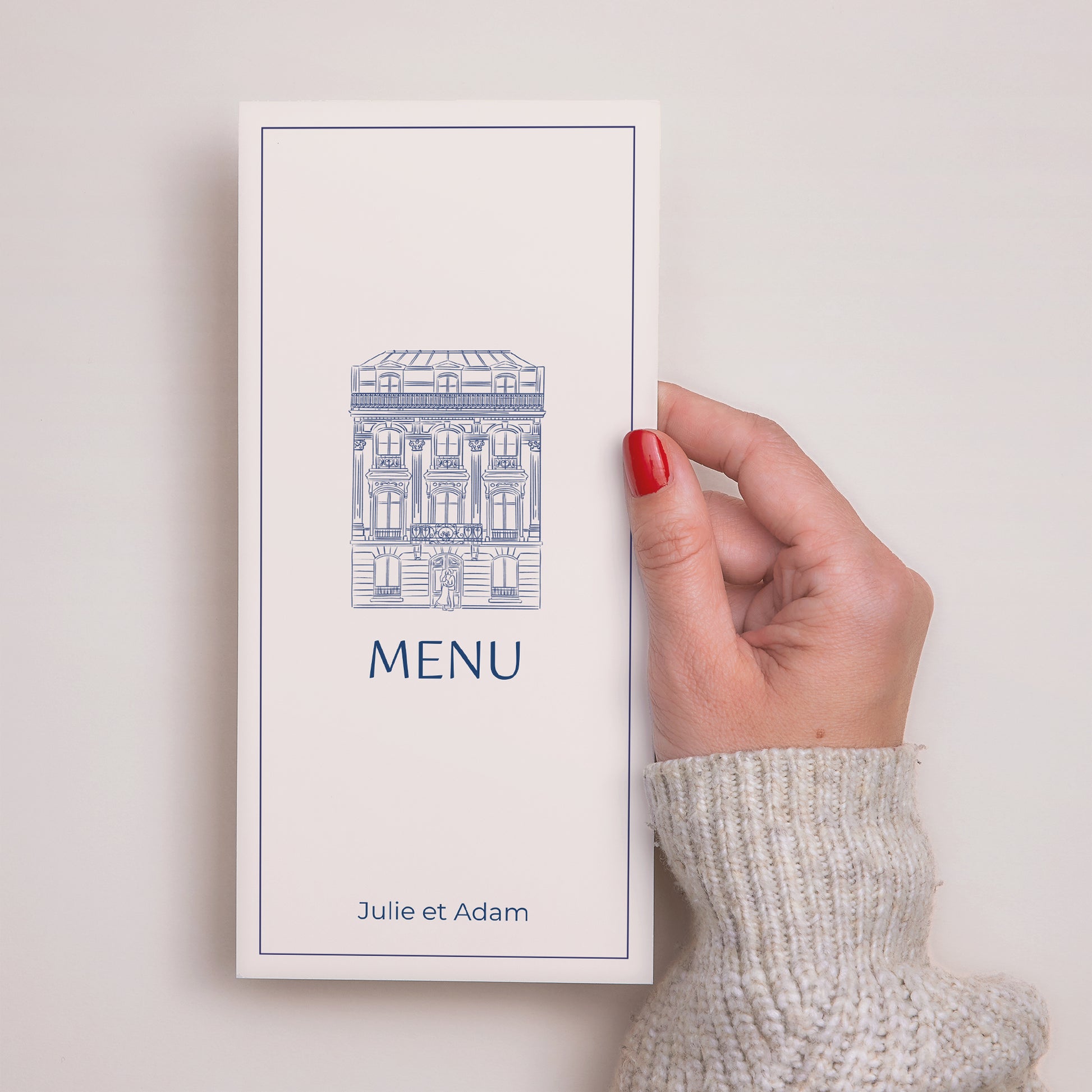 Menu Mariage Panoramique portrait Faubourg Saint-Honoré photo N° 2