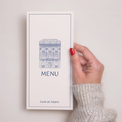 Menu Mariage Panoramique portrait Faubourg Saint-Honoré photo N° 2