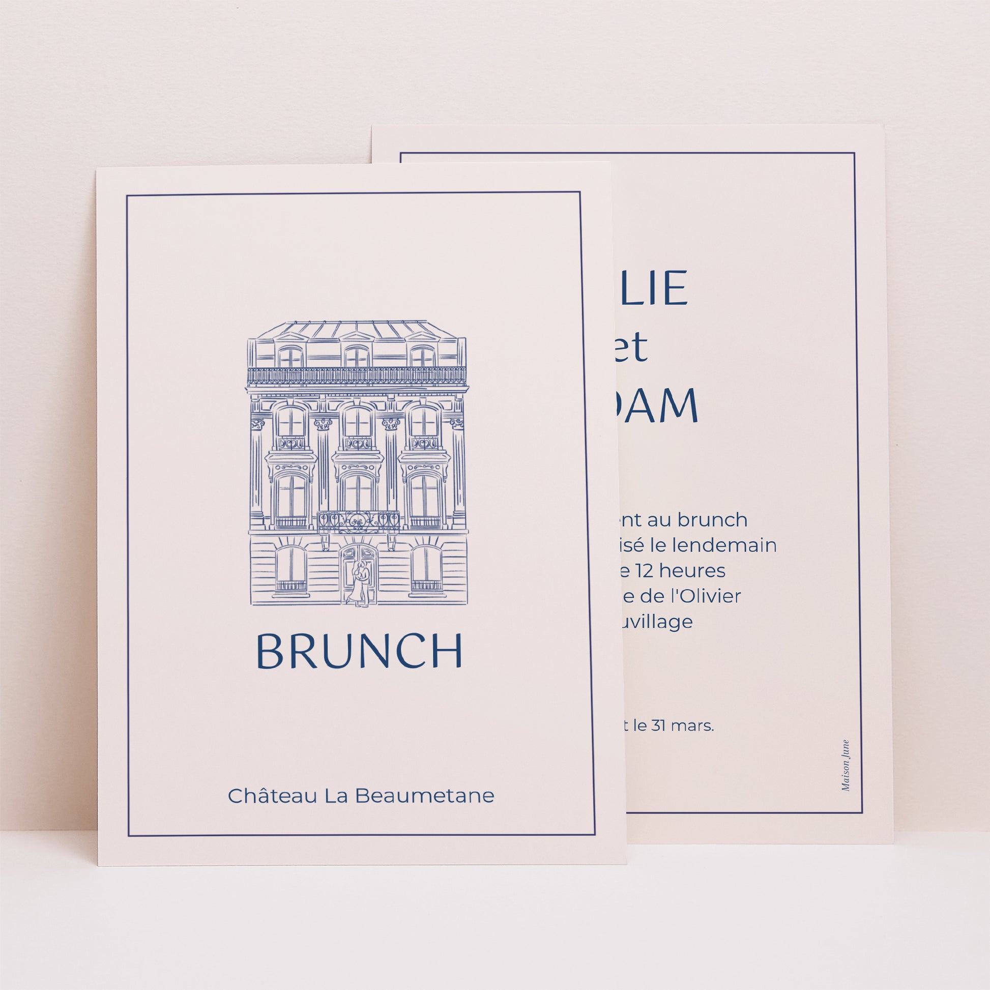 Invitations Mariage Portrait Faubourg Saint-Honoré photo N° 1