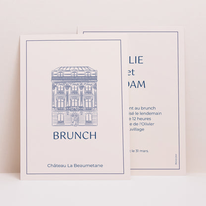 Invitations Mariage Portrait Faubourg Saint-Honoré photo N° 1