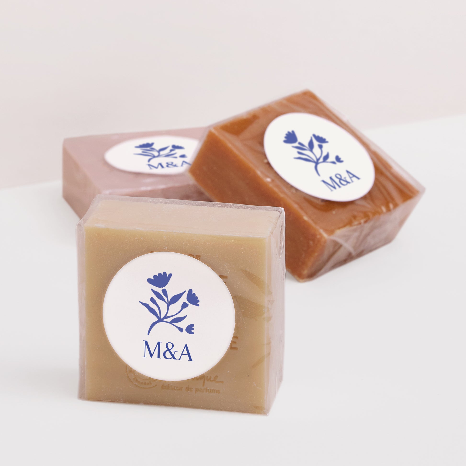 Sticker Mariage Rond Bleu de Cœur photo N° 2