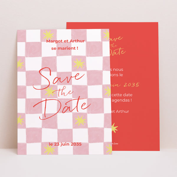 Save the date Mariage Portrait Un Brin de Fantaisie photo