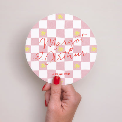 Faire-part Mariage Rond Un Brin de Fantaisie photo N° 2