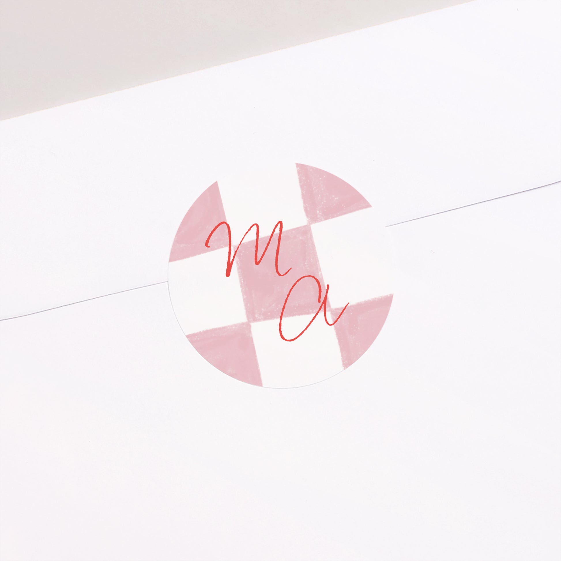 Sticker Mariage Rond Un Brin de Fantaisie photo N° 1