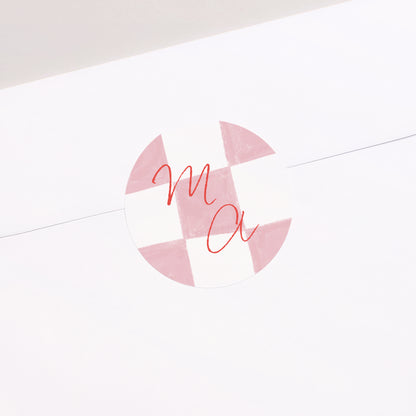 Sticker Mariage Rond Un Brin de Fantaisie photo N° 1