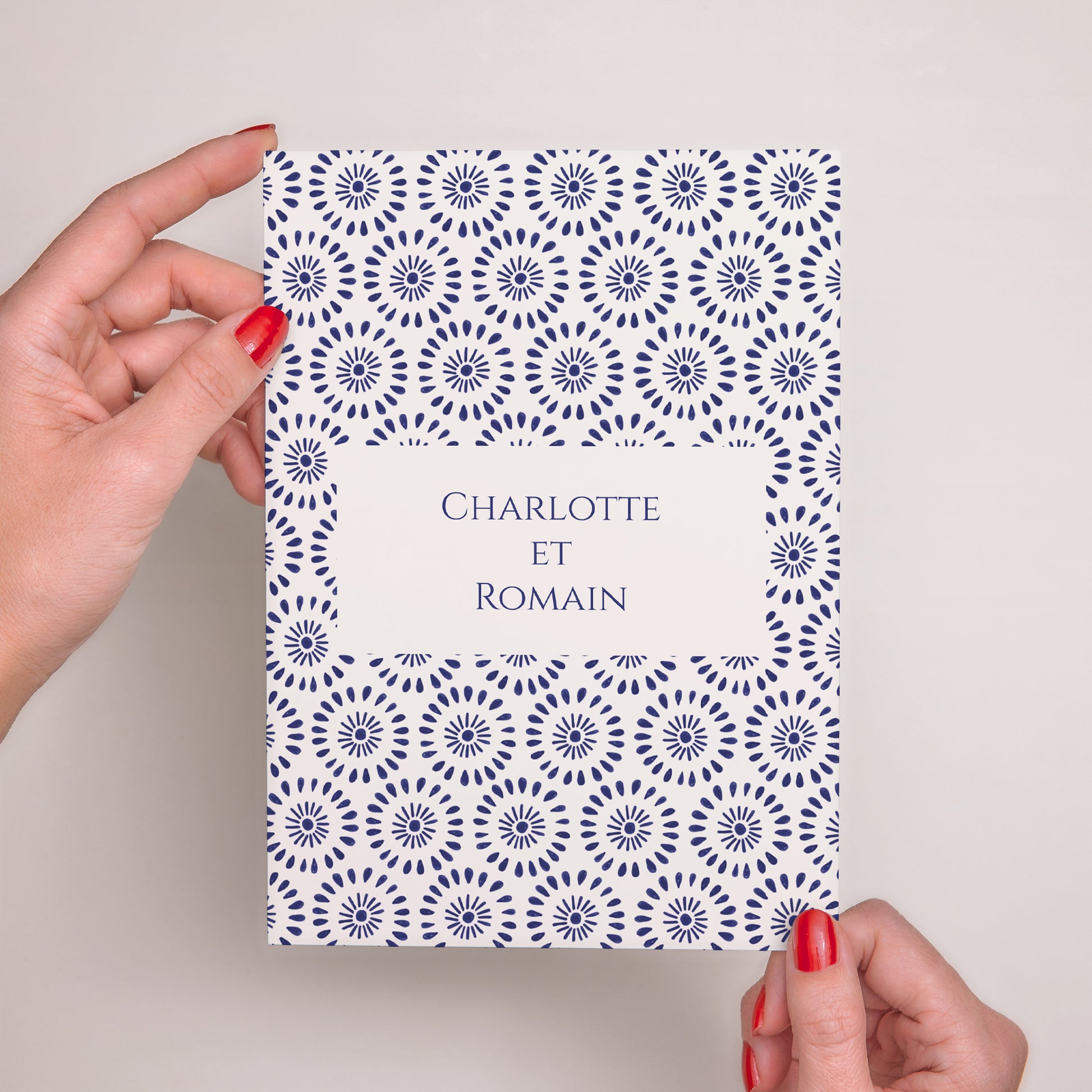 Faire-part Mariage Grand format rectangle Promesse d’Azur photo N° 2