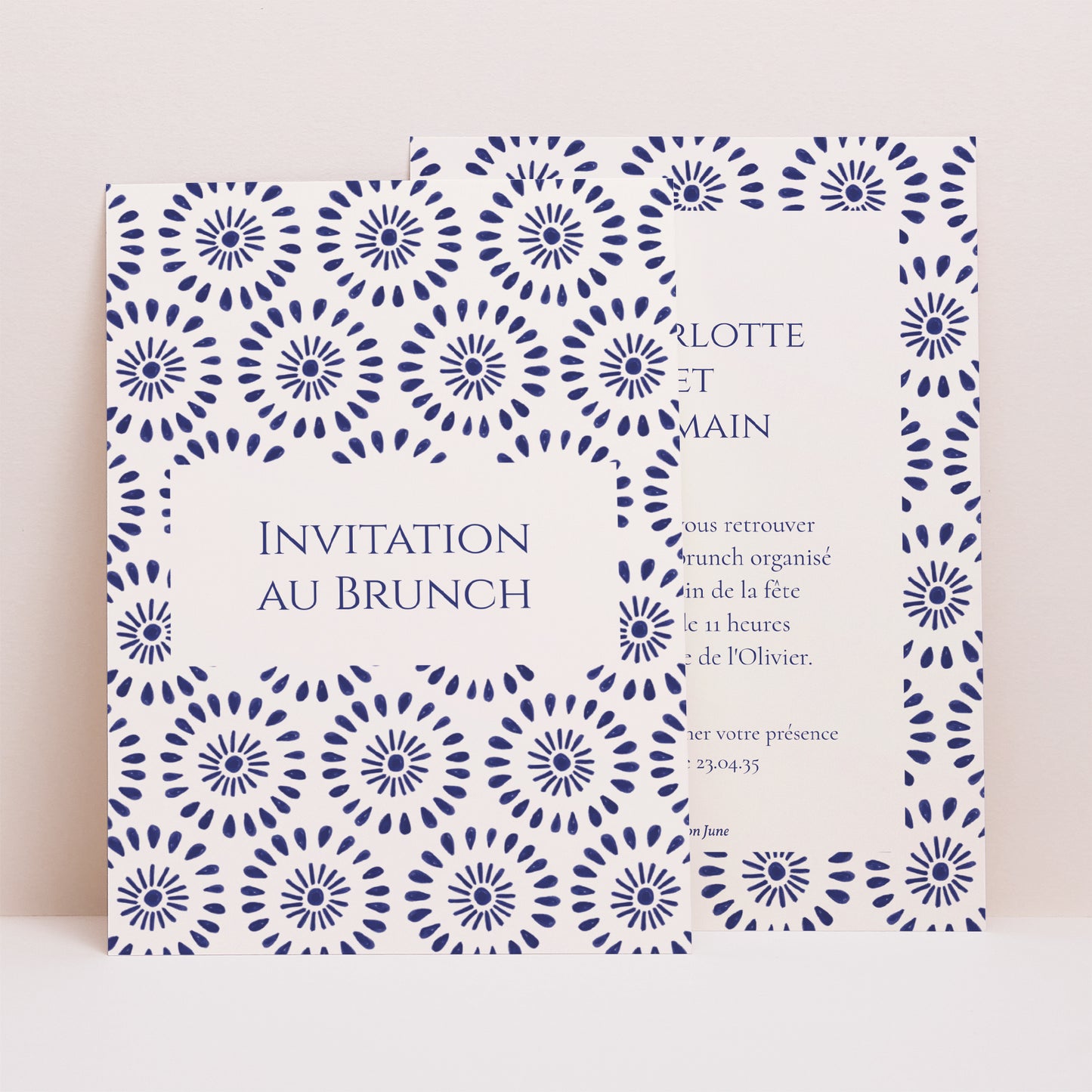 Invitations Mariage Portrait Promesse d’Azur photo N° 1