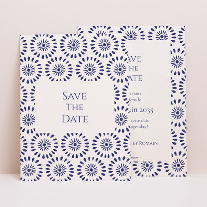 Save the date Mariage Portrait Promesse d’Azur photo N° 1