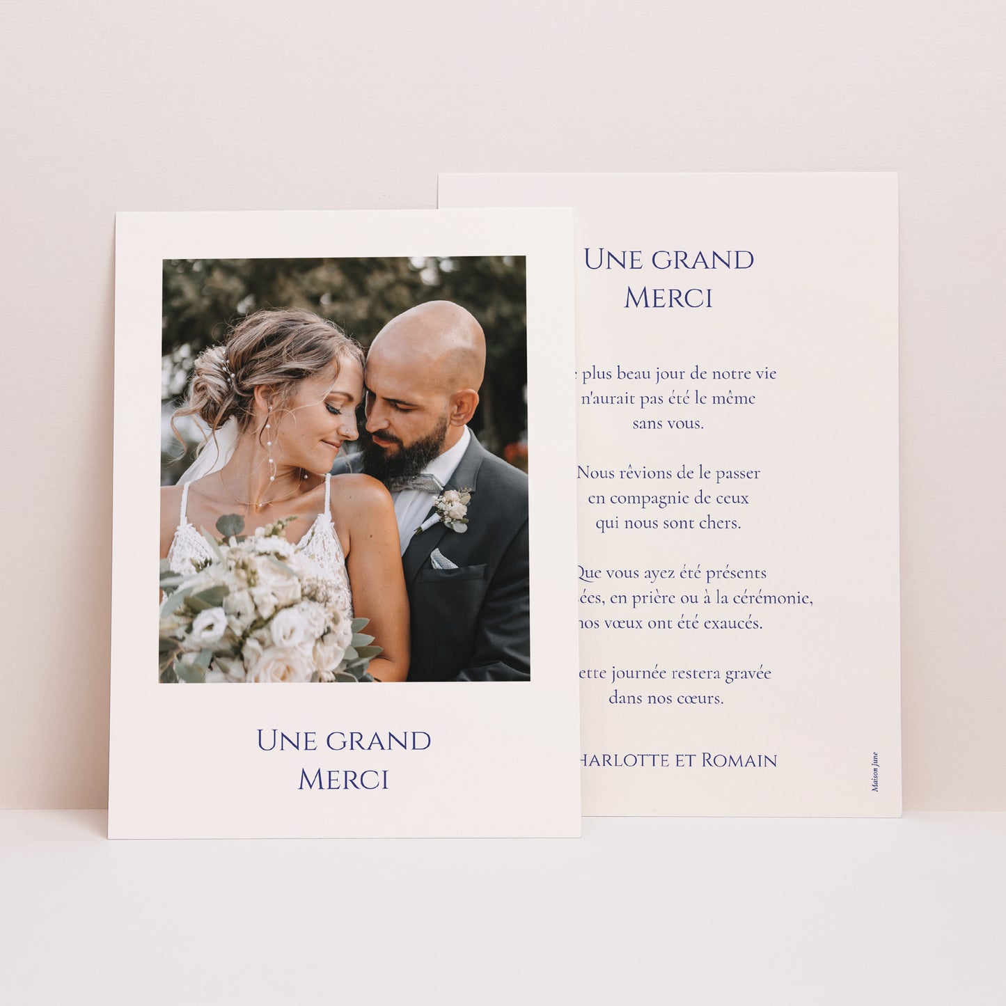 Remerciements Mariage Portrait Promesse d’Azur photo N° 1