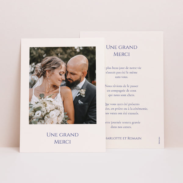 Remerciements Mariage Portrait Promesse d’Azur photo