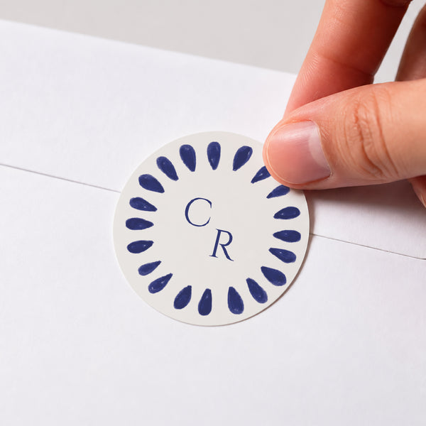 Sticker Mariage Rond Promesse d’Azur photo