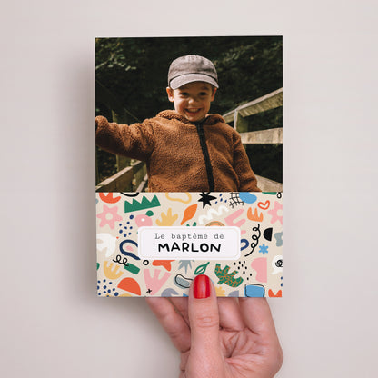 Faire-part Baptême Portrait Matisse tout en couleur photo N° 2
