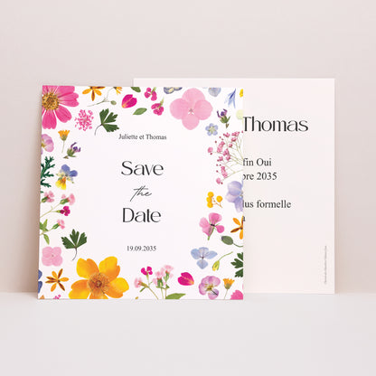 Save the date Mariage Carré Symphonie Champêtre photo N° 1