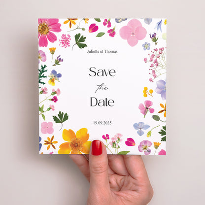 Save the date Mariage Carré Symphonie Champêtre photo N° 2