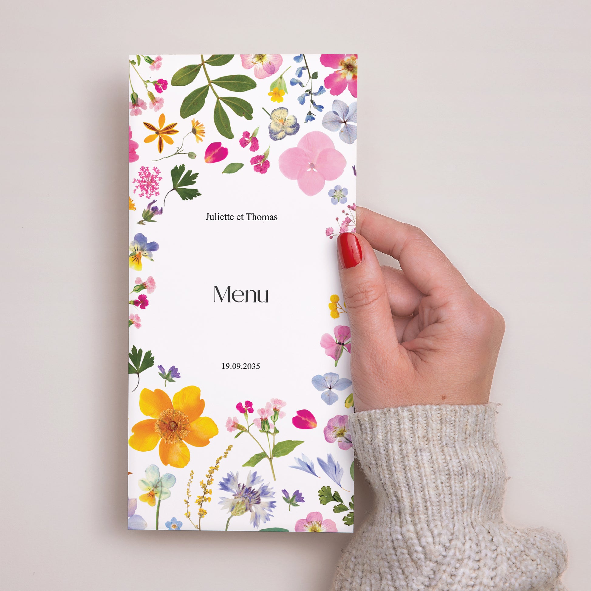 Menu Mariage Panoramique portrait Symphonie Champêtre photo N° 2