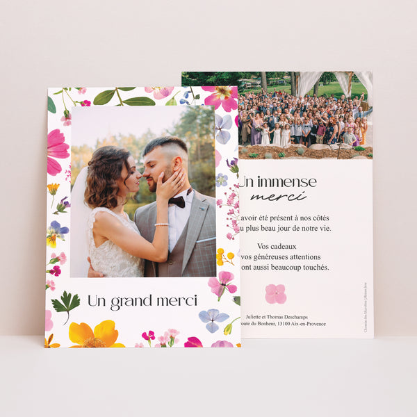 Remerciements Mariage Portrait Symphonie Champêtre photo