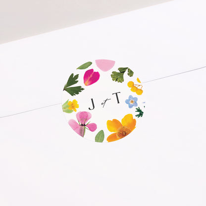 Sticker Mariage Rond Symphonie Champêtre photo N° 1