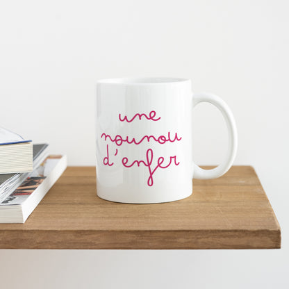 Mug Blanc Une nounou d'enfer photo N° 4
