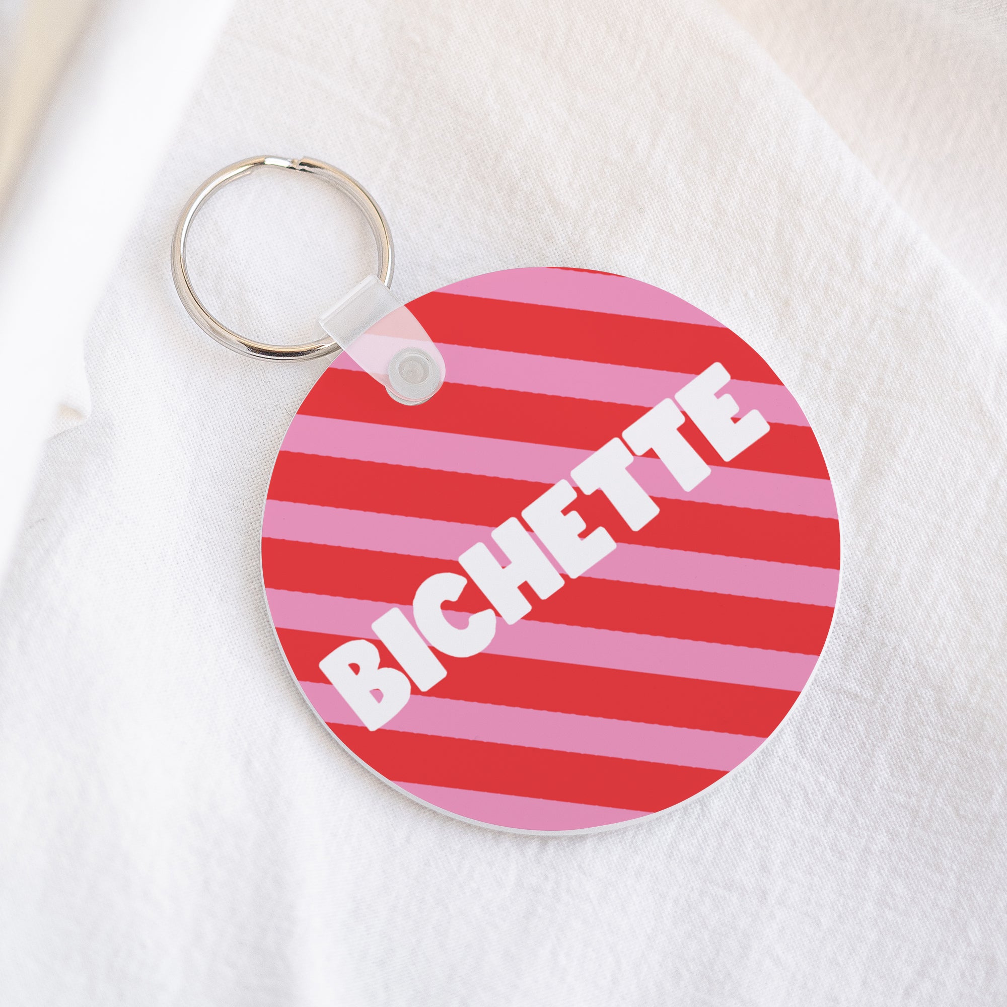 Porte-clés Rond Jolie Bichette photo N° 1