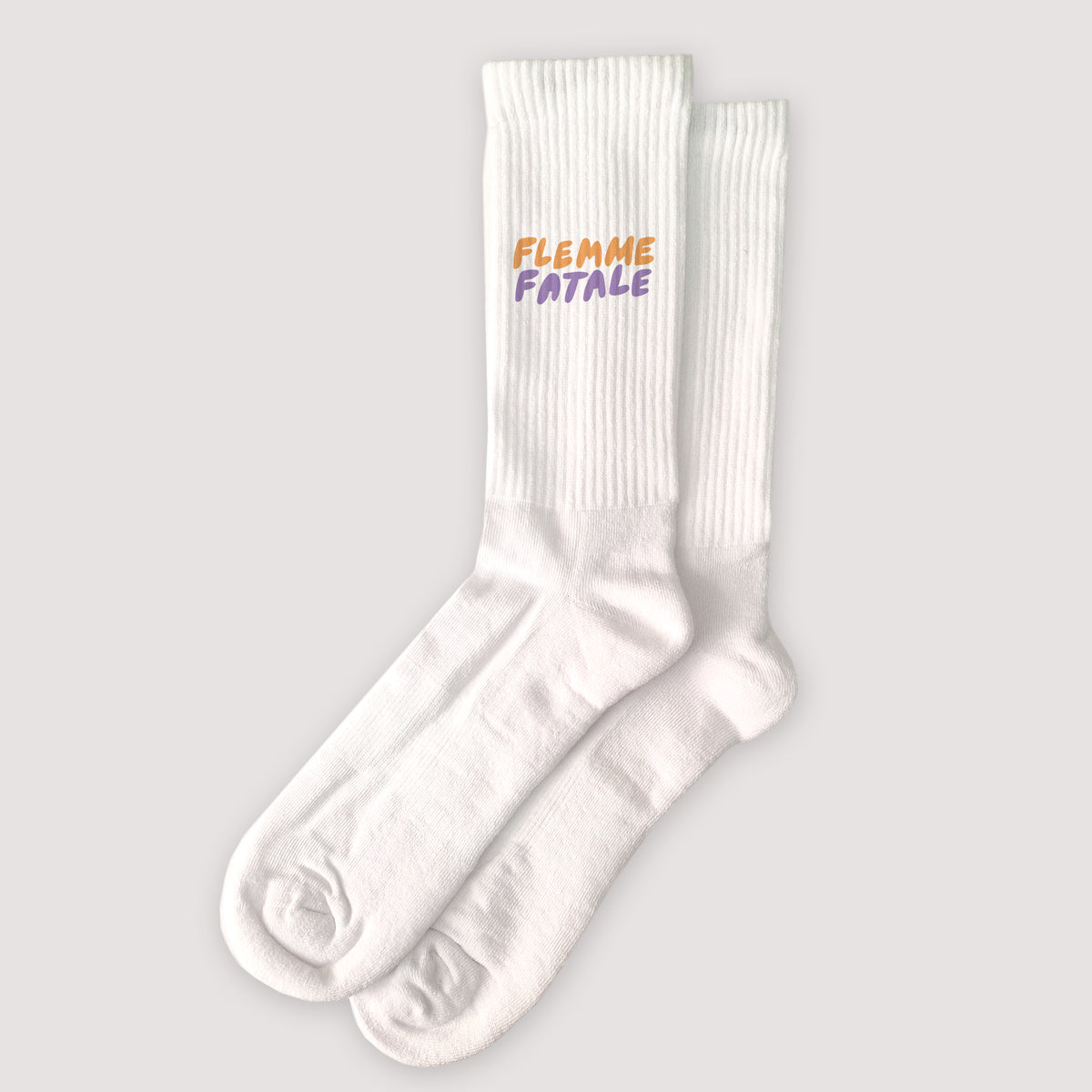 Chaussettes femme Blanches Flemme fatale photo N° 1
