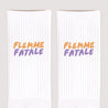 Chaussettes femme Blanches Flemme fatale photo N° 3