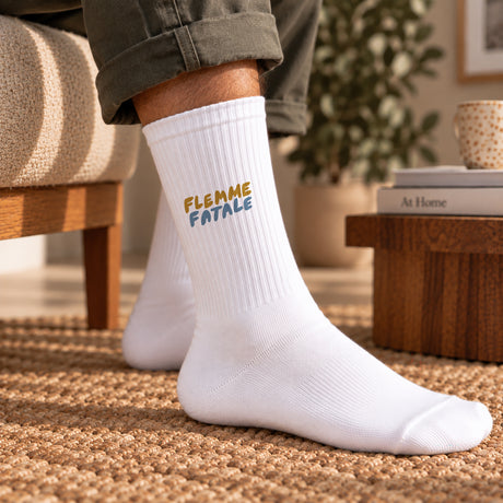 Chaussettes homme Blanches Flemme fatale