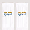 Chaussettes homme Blanches Flemme fatale photo N° 3
