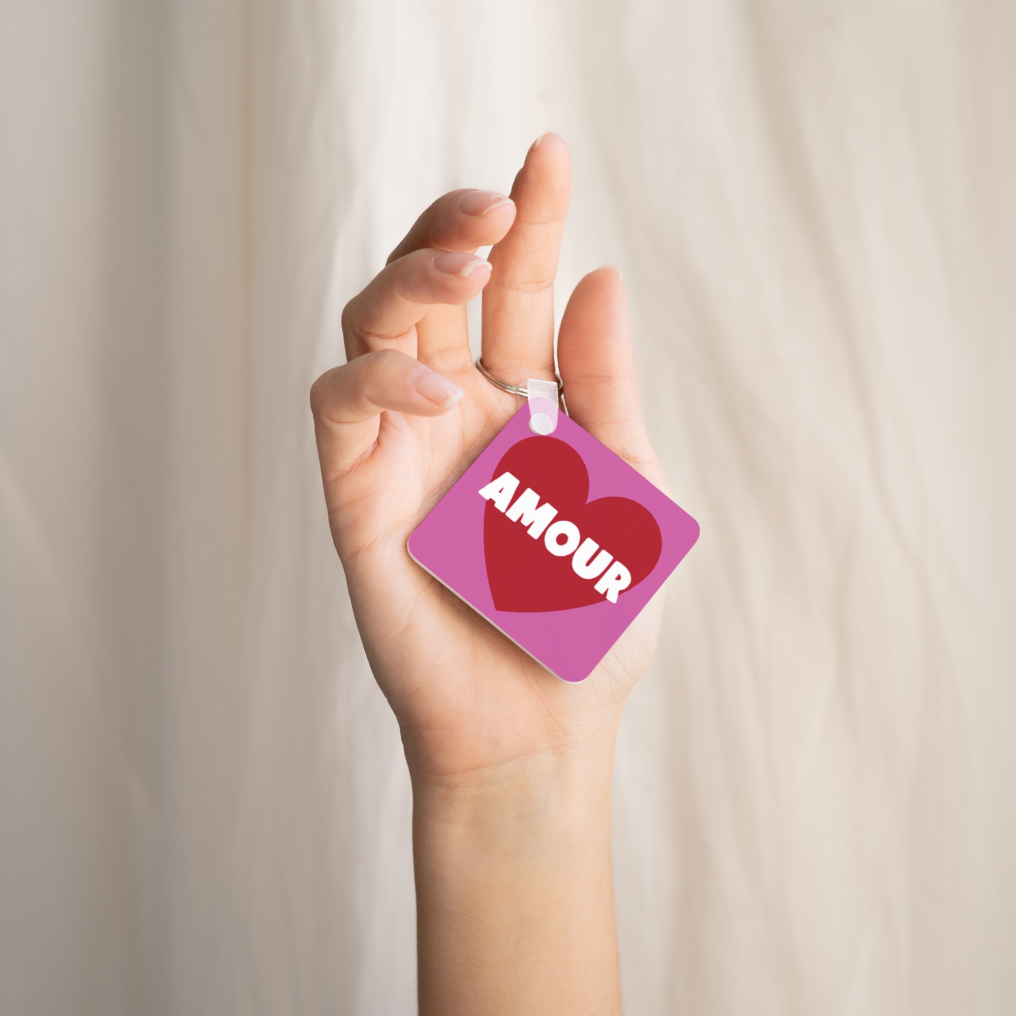 Porte-clés Carré Amour photo N° 2