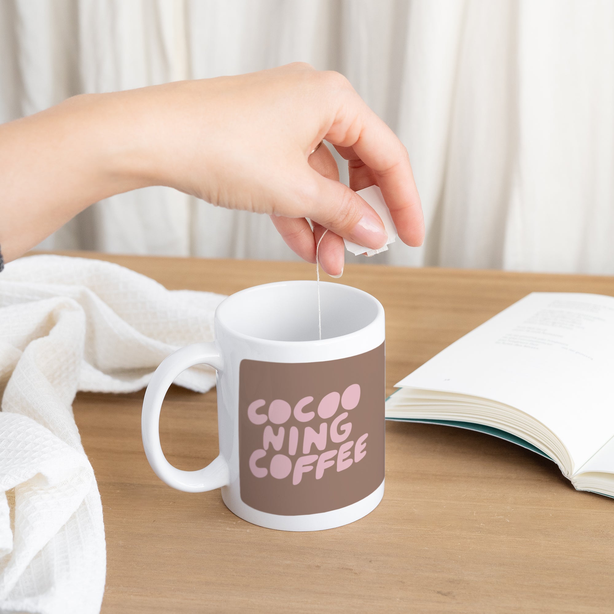 Mug Blanc Cocooning coffee photo N° 3