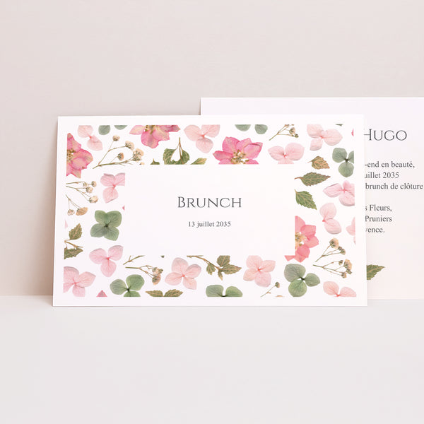Invitations Mariage Paysage Poésie Florale photo
