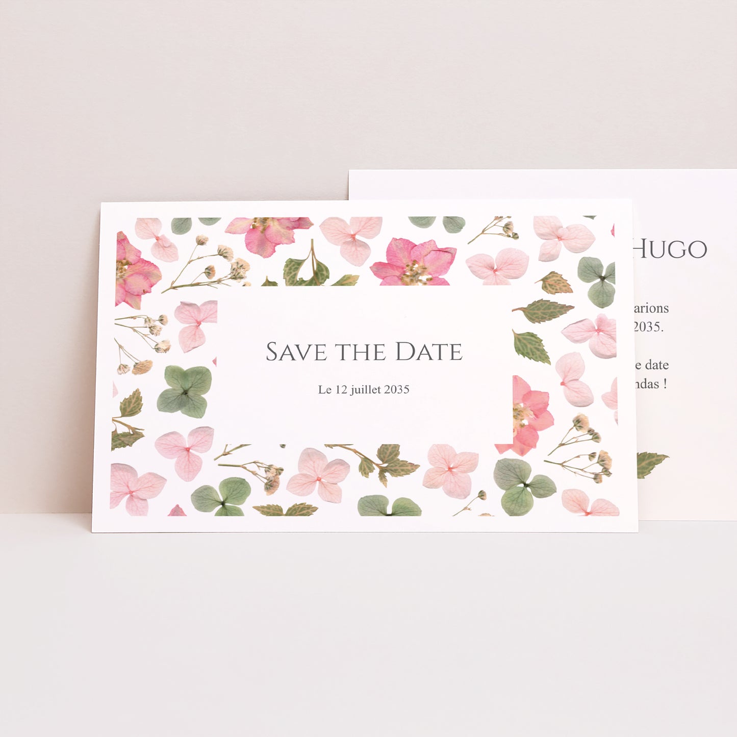 Save the date Mariage Paysage Poésie Florale photo N° 1