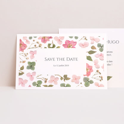 Save the date Mariage Paysage Poésie Florale photo N° 1