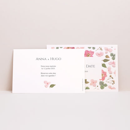 Save the date Mariage Paysage Poésie Florale photo N° 2