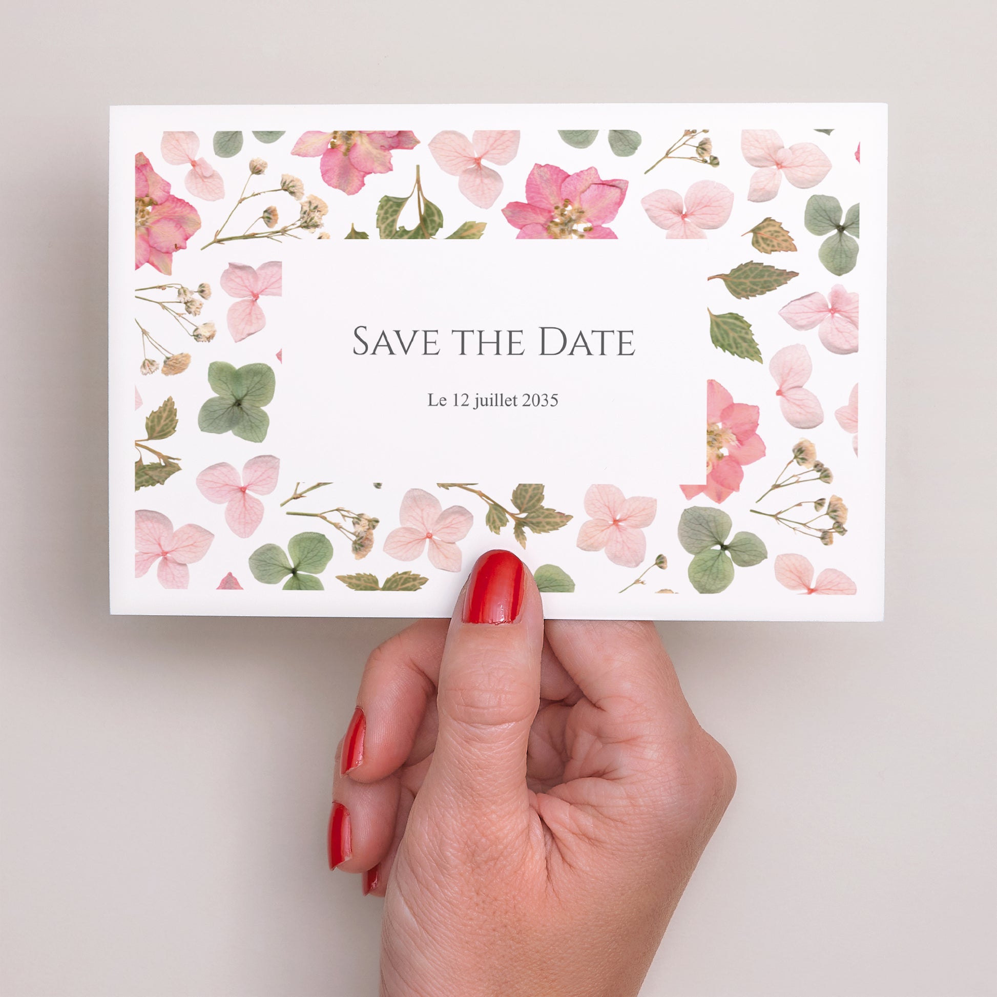 Save the date Mariage Paysage Poésie Florale photo N° 3