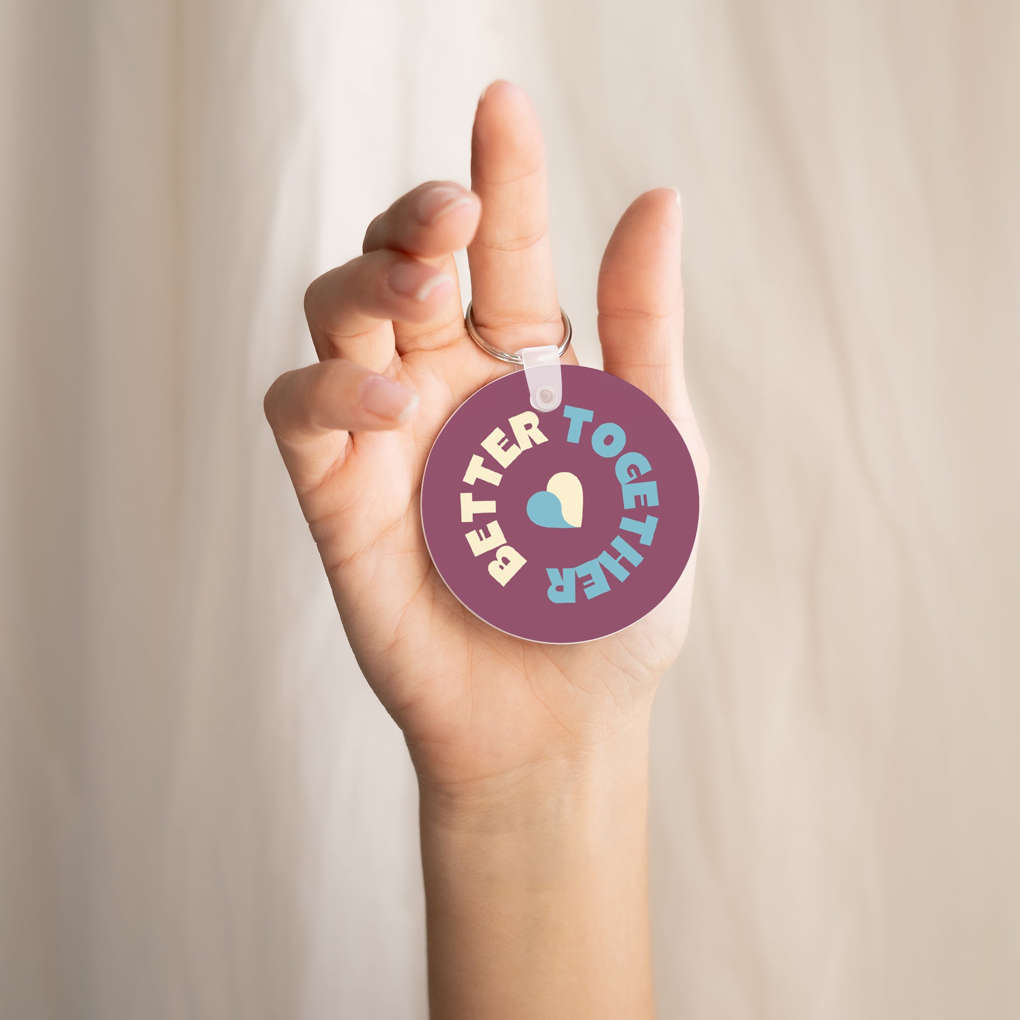 Porte-clés Rond Better together photo N° 2