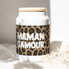 Pot en céramique 65 cl Maman d'Amour Léopard photo N° 1