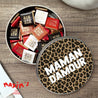 Boite métallique ronde, garnie de chocolats Maman d'Amour Léopard photo N° 1