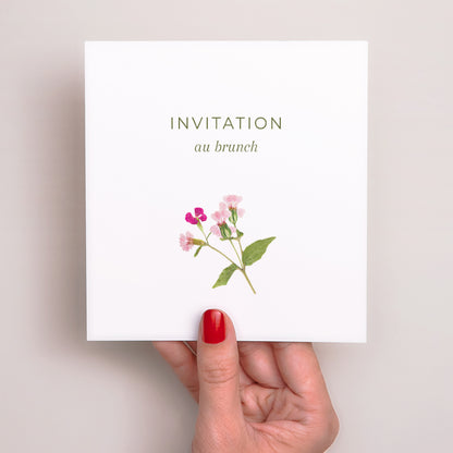 Invitations Mariage Carré Douce Cueillette photo N° 2